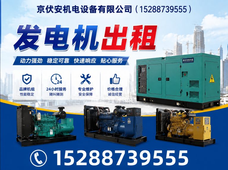 内江发电机租赁展示图